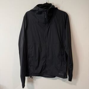 REI Co-op Men's Flash Jacket Full Zip Black Small Packable Lightweight